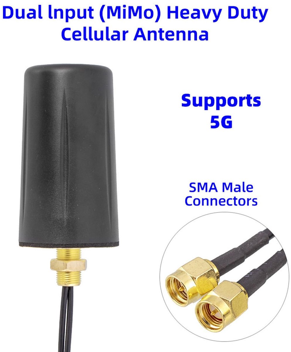 Dailygoody - Outdoor Dual Band Antenne - 5dBi Versterking - Waterdicht en Lange Afstand - Ideaal voor Wifi Booster en Router - Geschik...