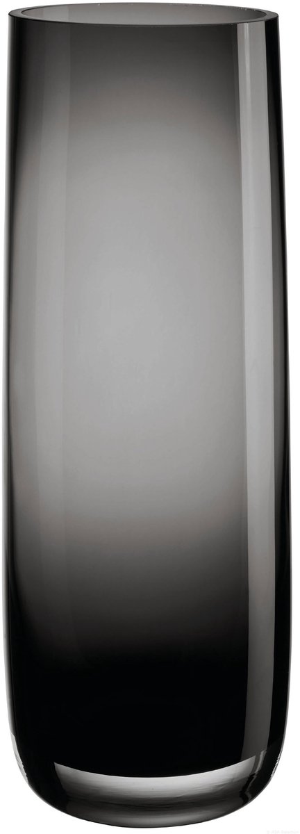ASA Selection ajana vaas / windlicht, bloemenvaas, decoratieve vaas, glas, glanzend grijs, H 29 cm, 88004009