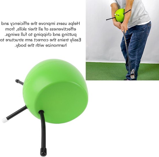 Golf Swing Trainer met PU Foam, Oefenbal voor Rechterschoudertraining, Ideaal voor Thuis en Buiten, Verbeter je Golfswing en Precisie van GOLF — afbeelding 3