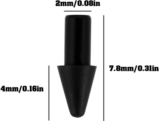 Dailygoody - Stylus Tip Vervanging - Compatibel met Remarkable Paper Pro - Responsieve penpunt - 6 Stuks - Schrijven en tekenen - Ideaal voor creatiev... — afbeelding 4