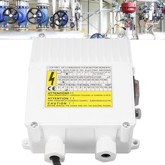 Dailygoods - Diepe Put Pomp - Controlebox met Thermische Bescherming - 220V - Waterpomp - Efficiënte waterafvoer - Geschikt voor putten - Krachtige mo van Dailygoods — afbeelding 3
