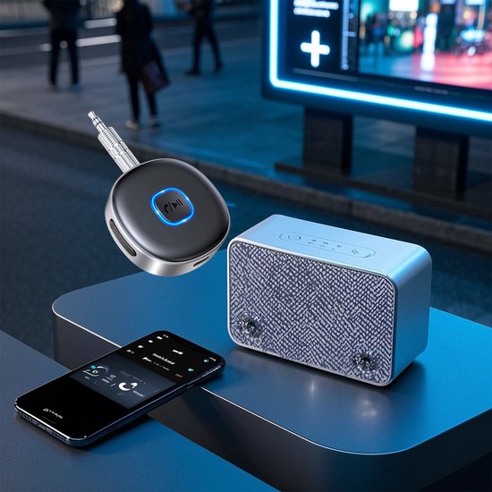 MIVRAY Bluetooth-adapters - Bluetooth Receiver - Auto Ontvanger - Handsfree Adapter - Muziek Streamen - Compatibel Met Smartphones - Zwart — afbeelding 3