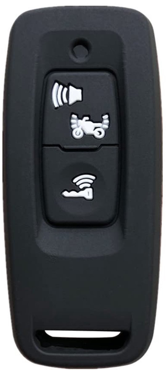 Dailygoody - Siliconen autosleutelhoes - Sleutelbescherming - Zwart - Krassenbestendig - Geschikt voor Honda Vision SH350