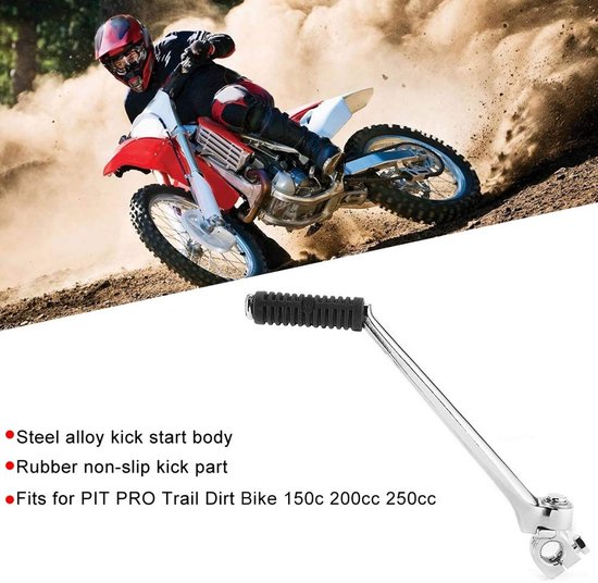 Dailygoody - Motorcycle Kickstarter Lever - Upgrade Kickstarter Pedal - Robuust en Veilig - 16mm 280mm - Geschikt voor Trail Dirt Bike 150c 20... — afbeelding 2