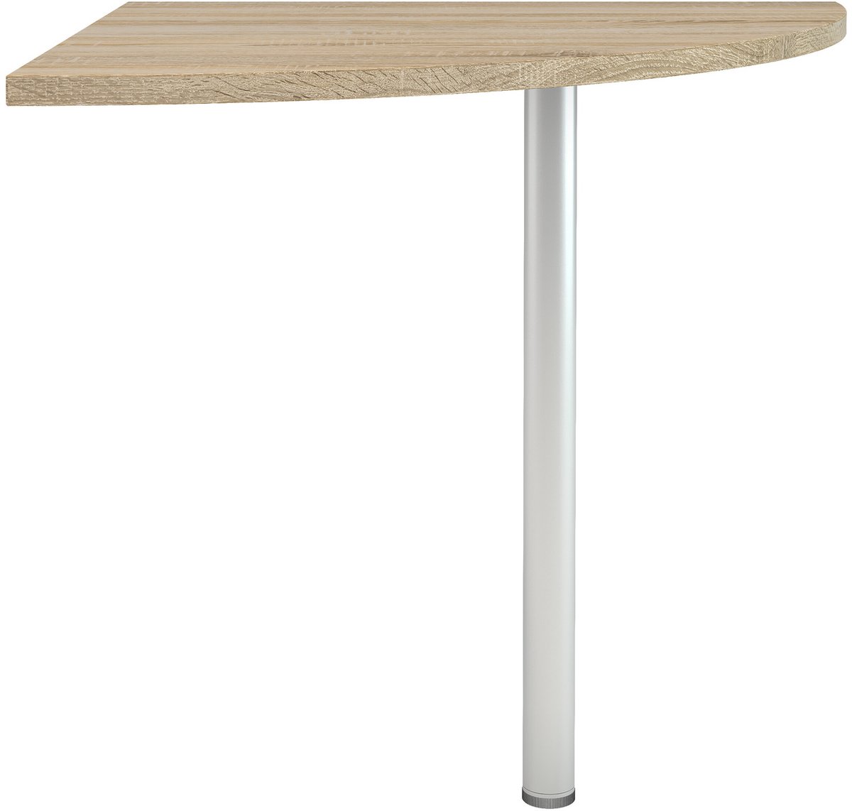 Giga Living Hoekbureau Prima 80x80cm Eikenlook/Grijs - Giga Living Naturel