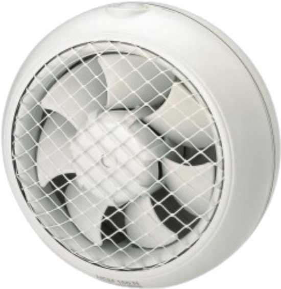 Raamventilator wit S&P HCM-150N muurventilator ventilator voor raam en muur