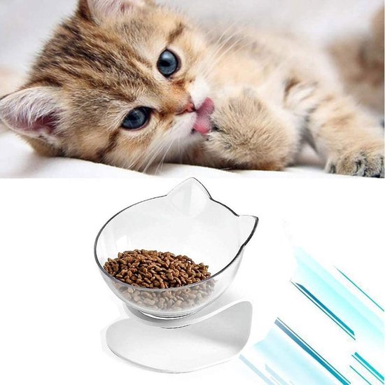 Verstelbare Voer- en Drinkbakken voor Katten met Dubbele Litterbox en 15° Hellend Platform, Duurzaam en Makkelijk Afneembaar — afbeelding 5