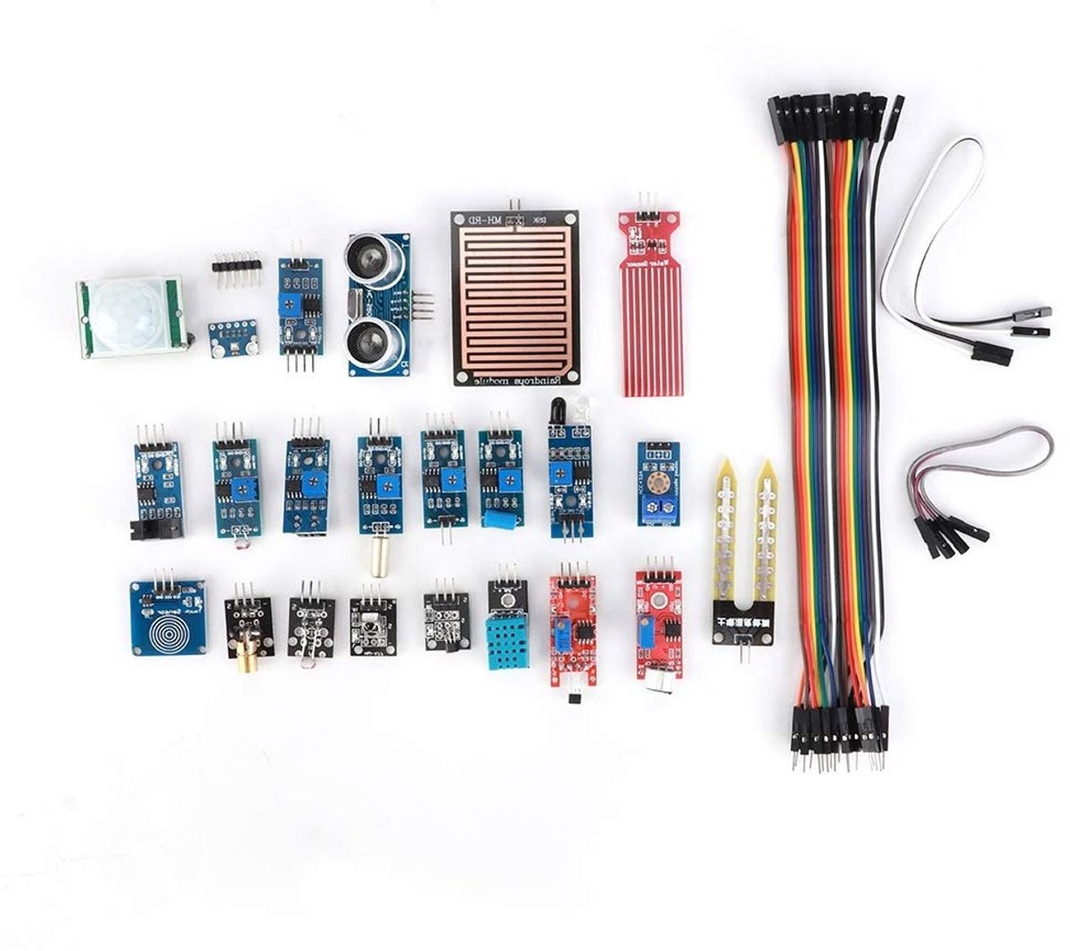 Sensor Module Kit voor Raspberry Pi - 22-in-1 Beginnersset voor Elektronica, Compatibel met STM32 en Raspberry Pi, Leer en Experimenteer met Elektronische Componenten
