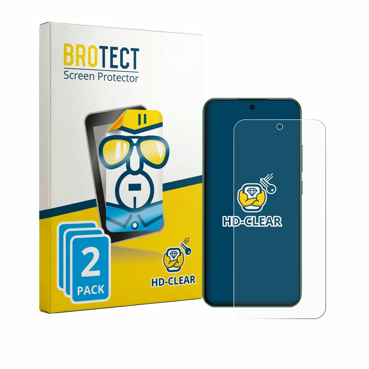 BROTECT - Screenprotector voor Oppo F33 - Folie Beschermfolie transparant 2 Stuks