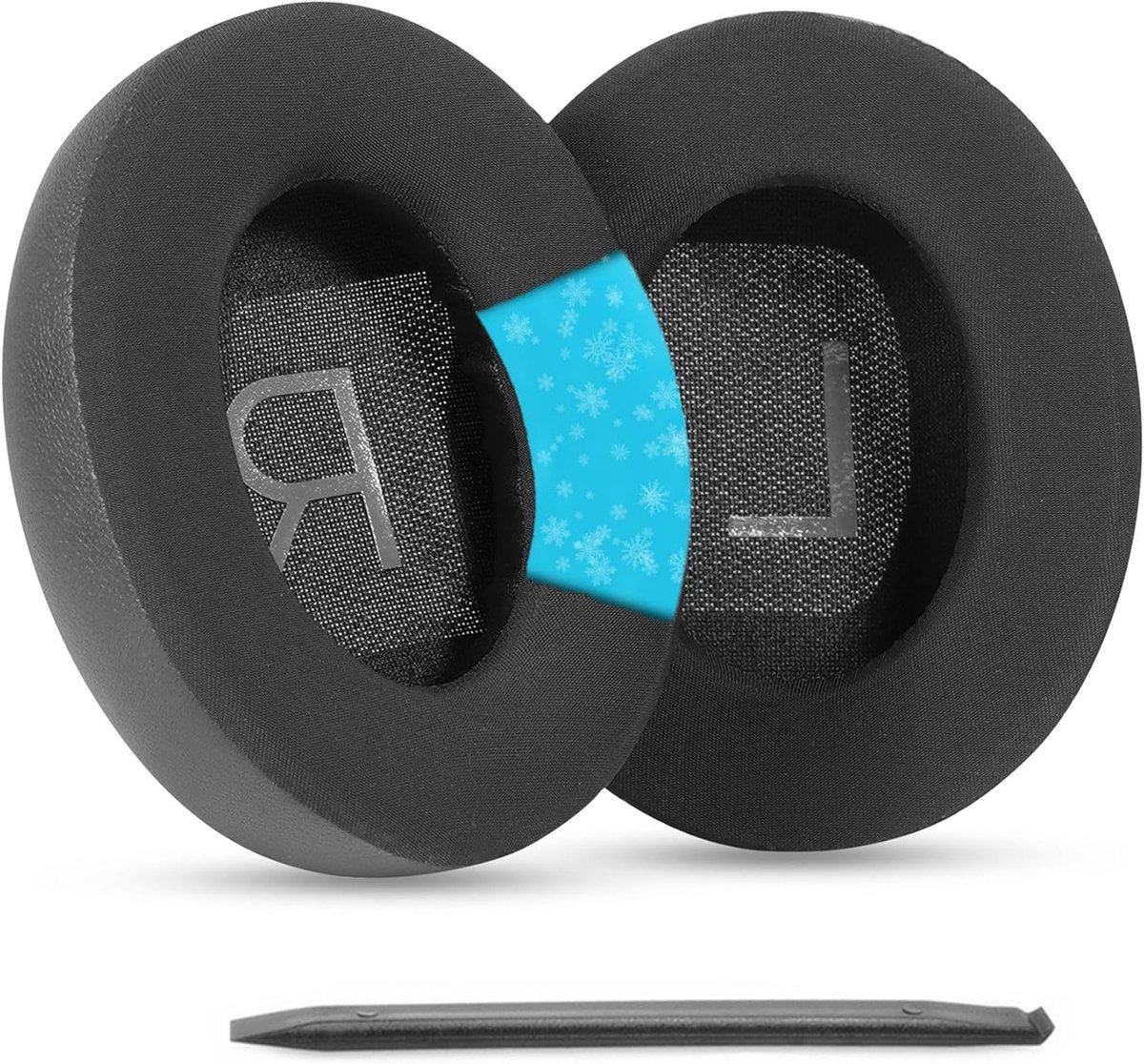Vervangende Oorkussens van Koelgel voor Noise Cancelling Hoofdtelefoons met IJszijde en Geheugenfoam, Verbeterd Comfort en Geluidsisolatie