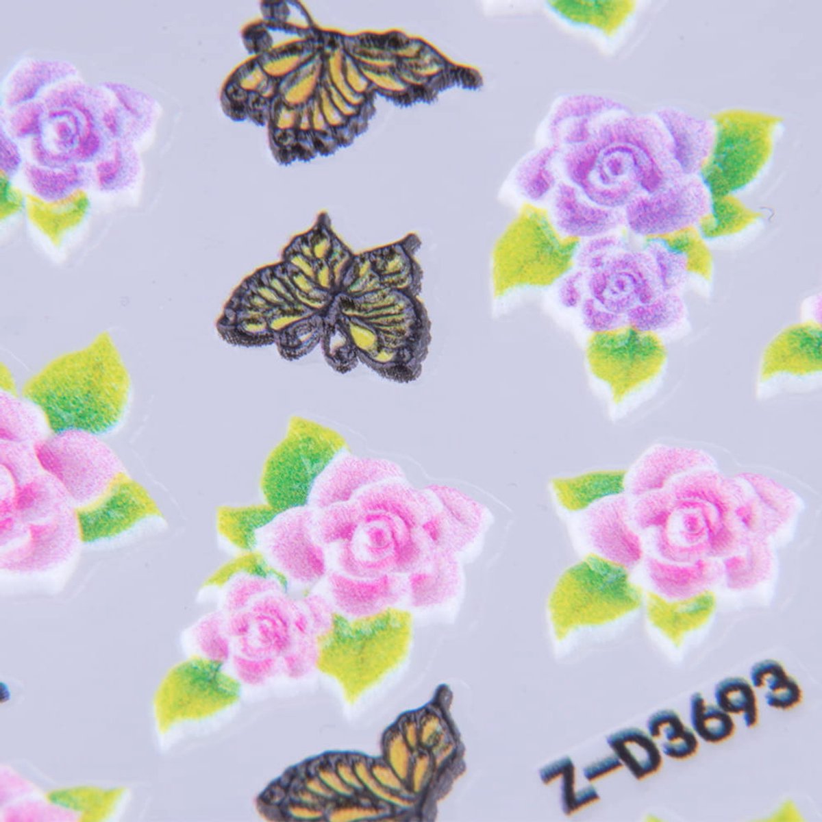 Allepaznokcie Serie - 5D Zelfklevende Sierstickers - Uitstekende Vormen - Acryl Effect - Kleurige 5D Effecten