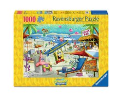 Erwachsenenpuzzle 1000 Teile - SpongeBob Schwammkopf - Beach Fun at the Goo Lagoon