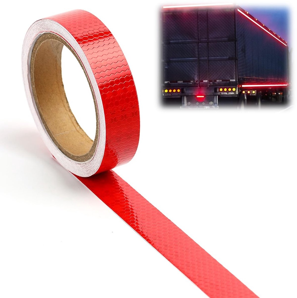 Hoogzichtbare Waterdichte Reflecterende Tape, 23m x 2,5cm, Sterke Hechting, Ideaal voor Voertuigen, Fietsen en Helmen