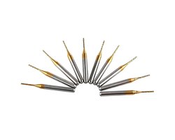 Precisie Frezen 1mm Set van 10 Stuks, 1/8