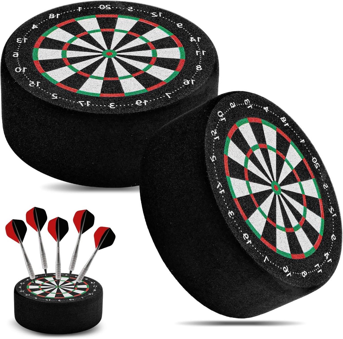 Dartpijlhouder 10 cm - mini-doelschijven - 2 stuks - ruimtebesparend opbergsysteem voor dartpijlen - ShopVlot