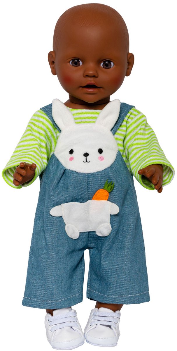 Pu-Latzhose Ringelshirt Bunny Lou, 28-35 — afbeelding 2
