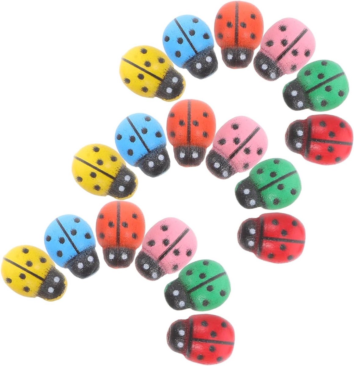 Mini Lieveheersbeestjes - Kleine Beestjes - Tuin Decoratie - Weerbestendig Hars - 150 Stuks - Multicolor