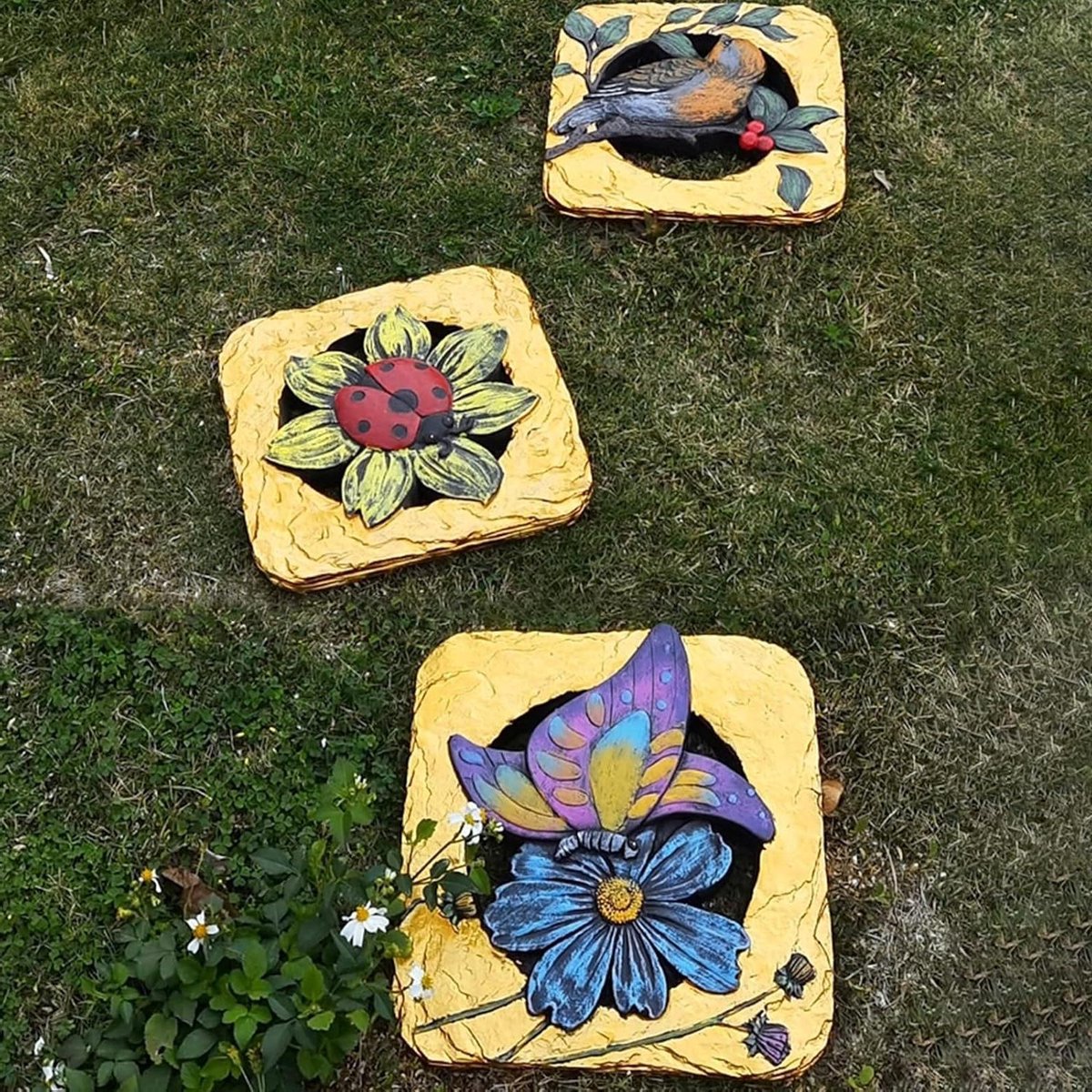 Stapstenen Tuin - Decoratieve Steen Pad - Tuin Decoreren - Dierenprint Design - 30 cm - Niet gespecificeerd