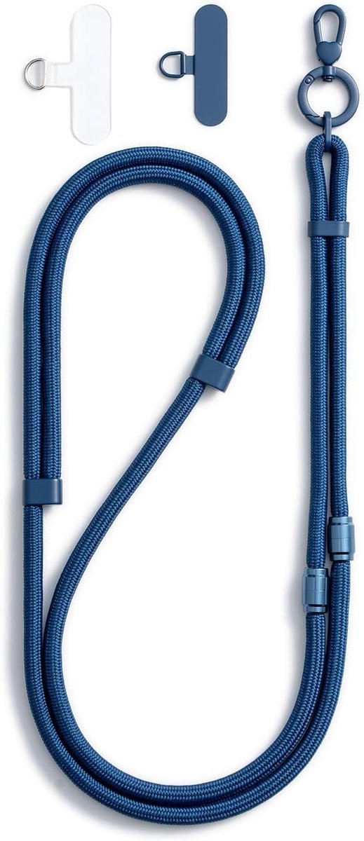 Universele 4-in-1 Telefoon Lanyard met Verstelbare Lengte van 17-80 cm, Ideaal voor Smartphone en Draagband