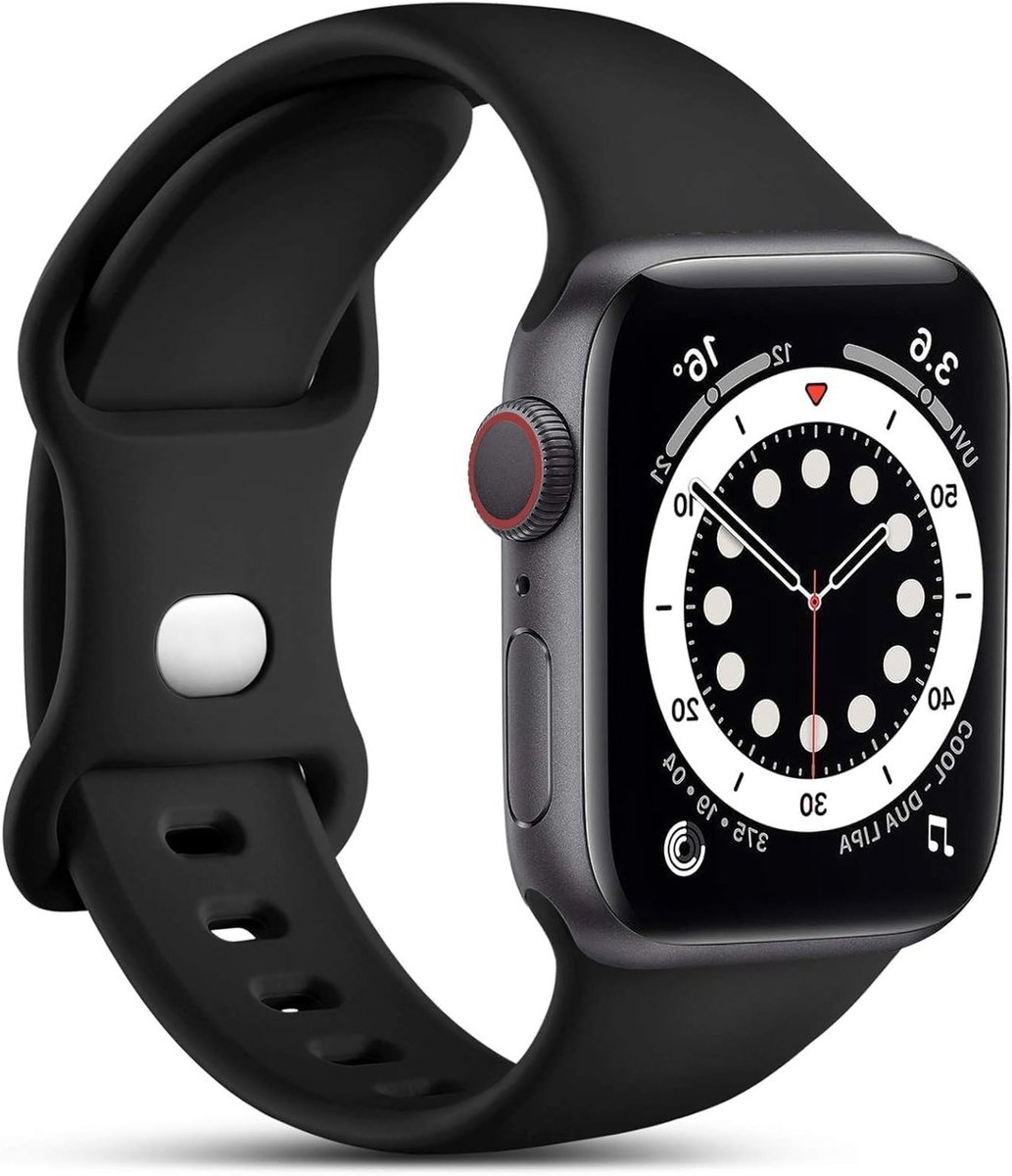 Sportieve Silicone Horlogeband voor Apple Watch Series 11, 10, 9, 8, 7, 6, 5, SE, 4, 3, 2, 1 - Geschikt voor Mannen en Vrouwen, Comfortabel en Duurzaam, Diverse Kleuren Beschikbaar