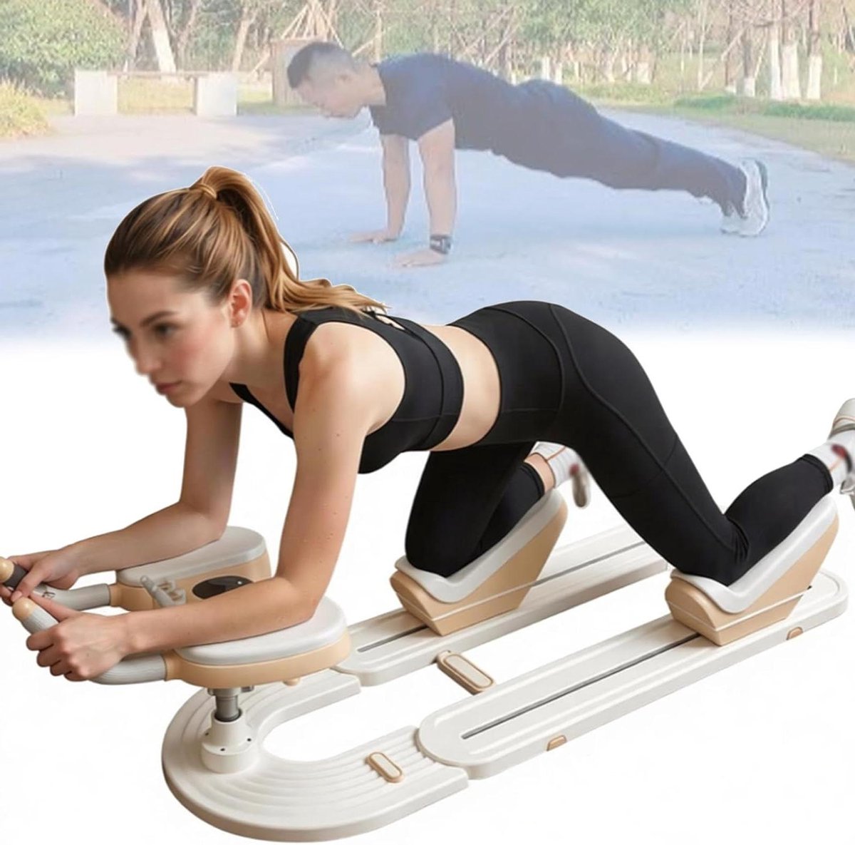 Rugtrainer - Buikspierbank - Core Training - 3 Hoogte-instellingen - 100 kg Draagvermogen - Meerkleurig