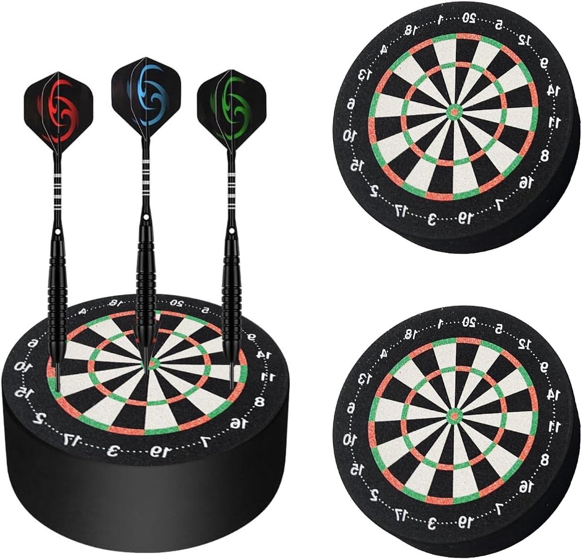 Mini Dart Board met 2 Stuks Dart Holder - Ruimtebesparende Accessoires voor Dartliefhebbers, Perfect voor Thuis en Clubs