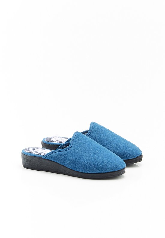Damart - Sandales effet denim - Femme - Blauw - 39