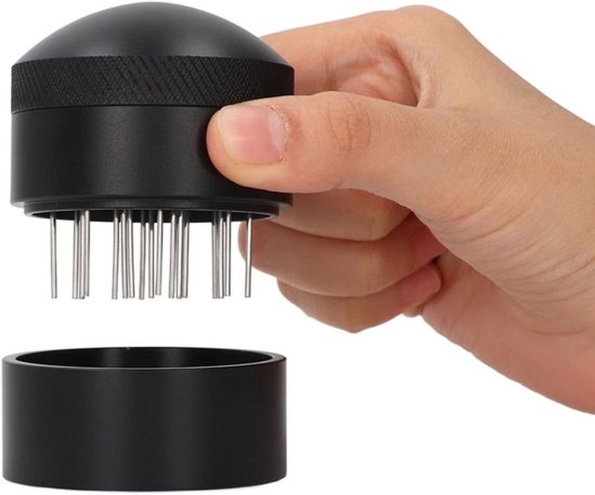Koffie Distributie Tool met Roeren Naald, Roestvrij Staal, 51MM, 53MM, 58MM - Cafes