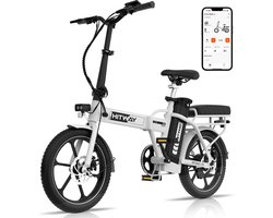 Hitway Elektrische Fiets BK5SL - 16 Inch City Commuter EBike met Afneembare 36V 13Ah Lithium Batterij - Opvouwbaar E-Bike met 250W Motor - IP54 Waterproof