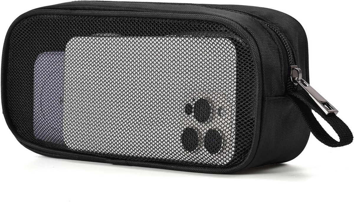 Draagbare Organiser voor Reizen - Ademend Nylon Tasje voor Kabels, Gereedschap en Accessoires, Compact en Lichtgewicht, Ideaal voor Laptop, Opladers en Cosmetica