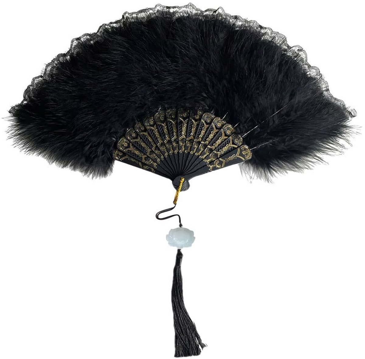 Dailygoods - Dailygoody - Handheld Maraboe Veer Fan - Chinese Vintage