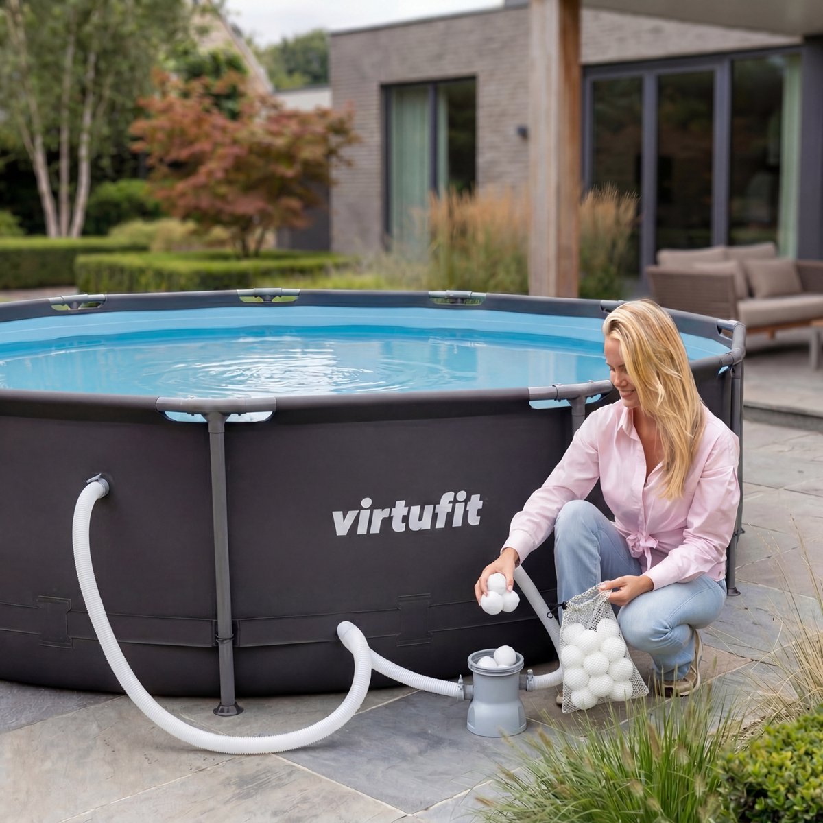 VirtuFit Filterbollen voor Zwembad Filterpomp – foto 4