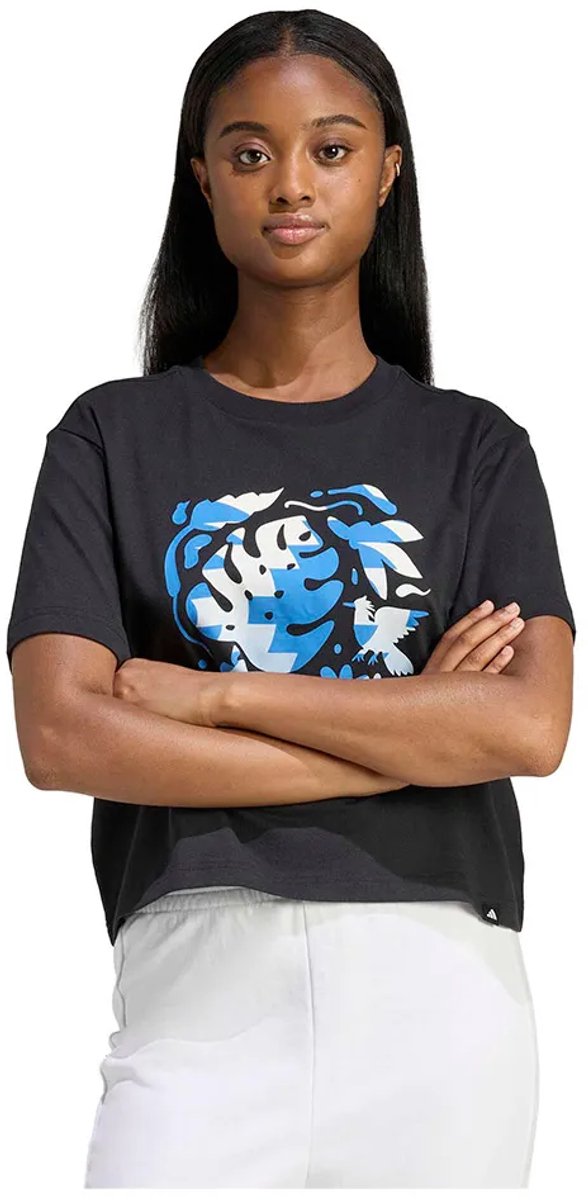 Adidas House Of Tiro Community Graphic T-shirt Met Korte Mouwen M Vrouw Zwart