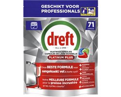 Dreft Platinum Plus Regular vaatwascapsules 1x71 stuks Voordeelverpakking
