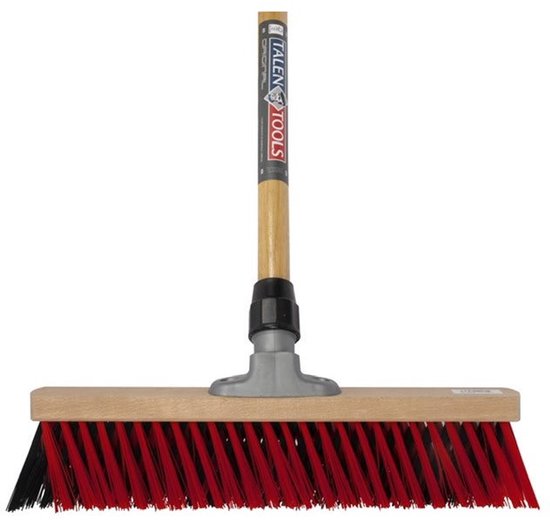 Talen Tools - X-bezem - Kunststof - 30 cm - Rood/zwart - Steel 140 cm - Compleet van Talen Tools — afbeelding 2