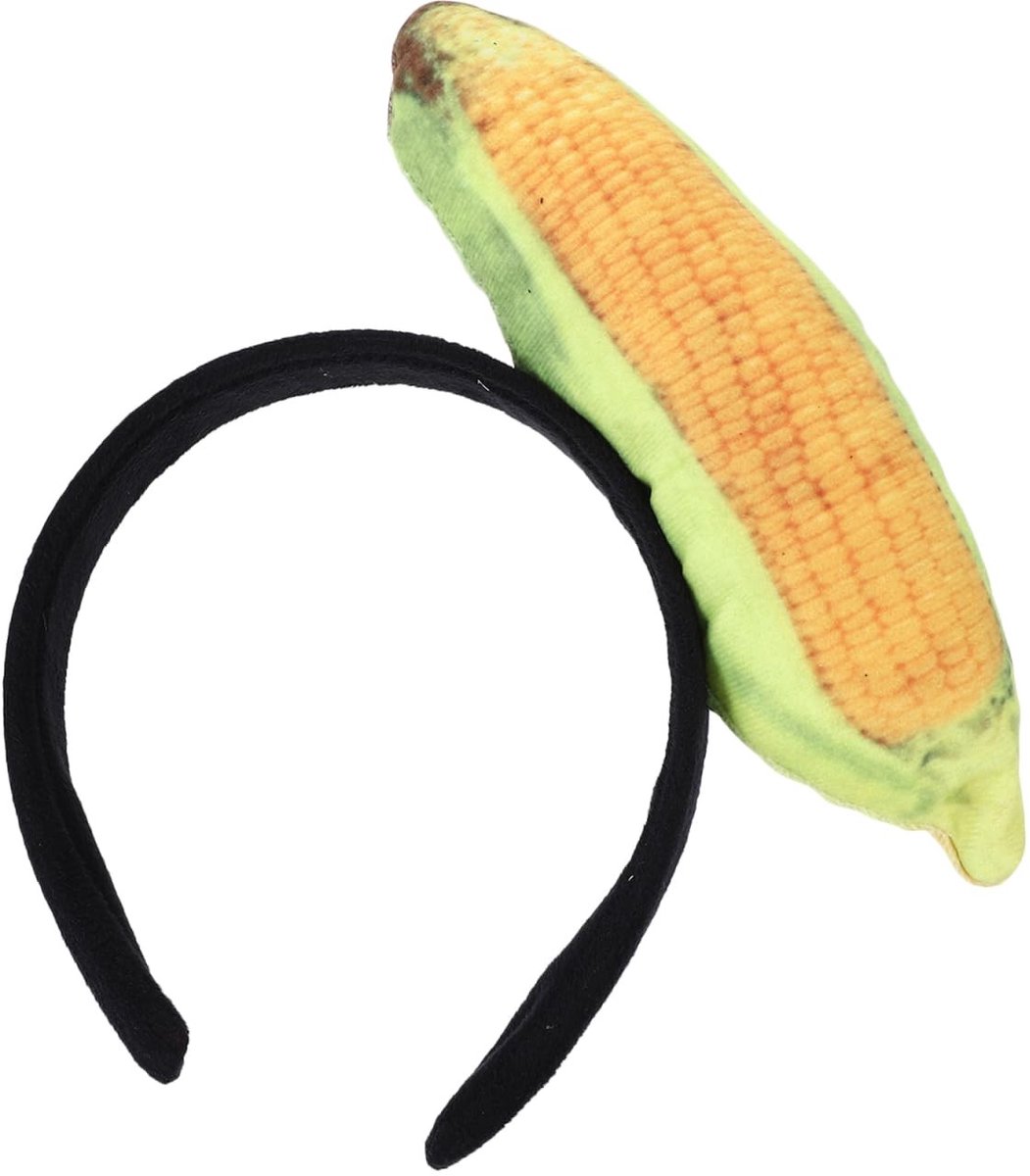 Dailygoods - Dailygoody - Hoofdband - Maïs kostuum - Zacht en comfortabel - Haaraccessoires - Geschikt voor feestjes - Groene kleur