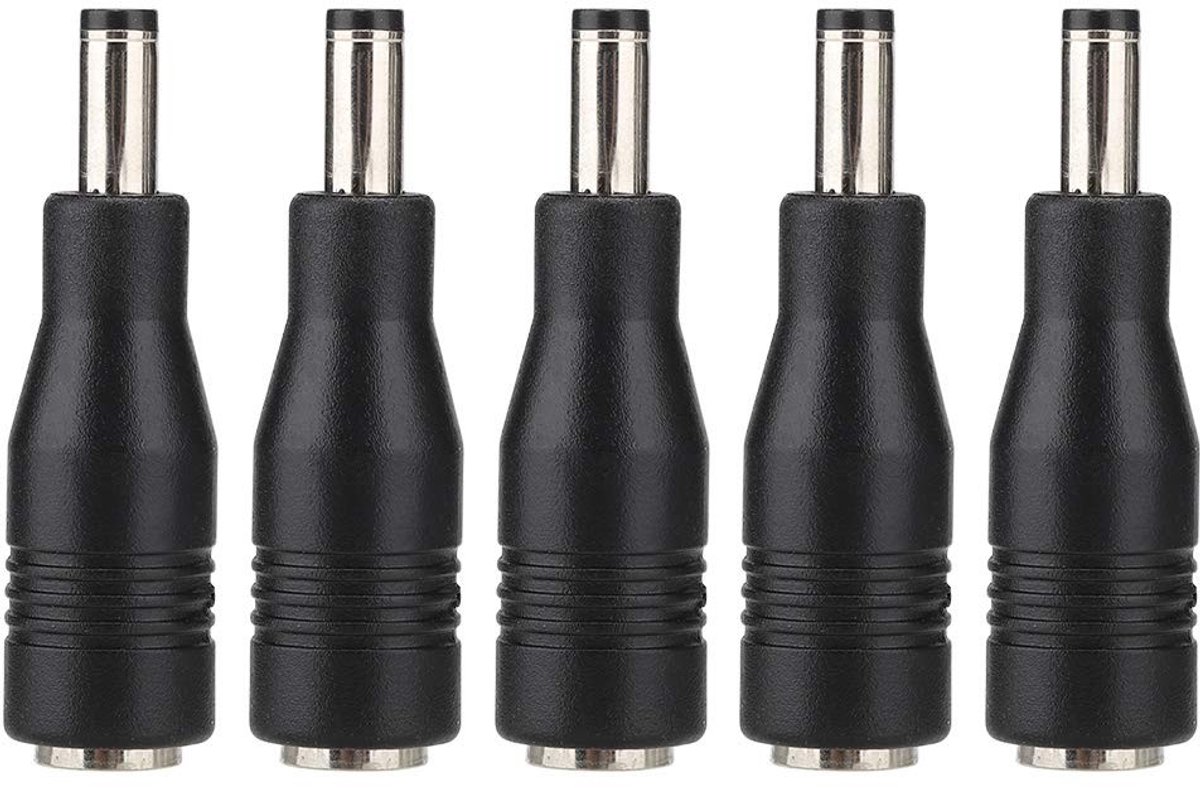 Dailygoods - 7.4mm naar 5.5mm Adapter voor Laptop, Set van 5 Stuks