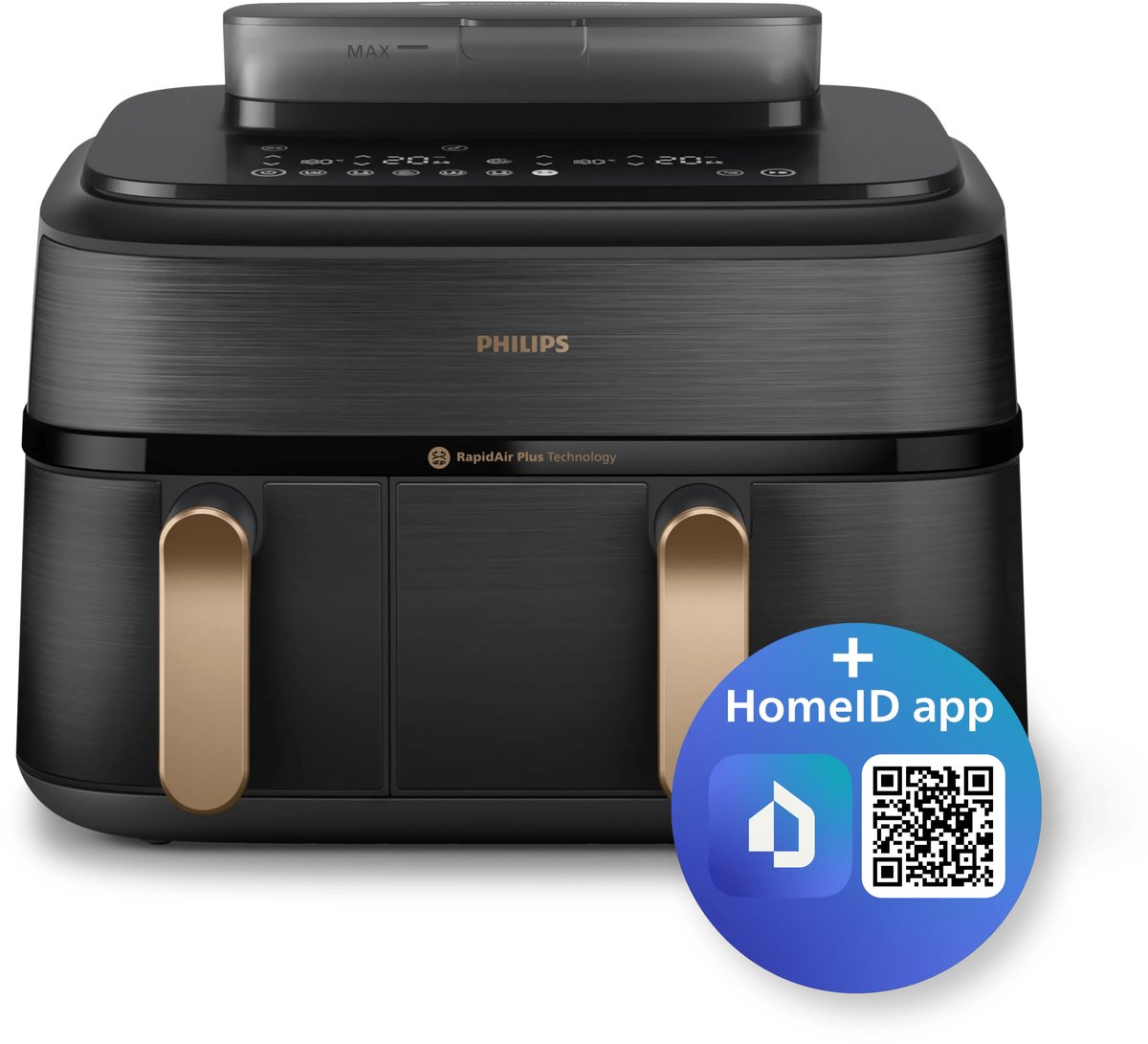 Philips 5000 series NA552/00 - Dubbele heteluchtfriteuse - 9L - 2750W - Zwart – foto 6