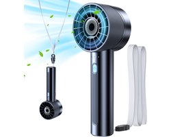 Svintora Handventilator – Draagbare Mini Ventilator -Oplaadbaar Gezichtsventilator – 4 Standen – Zwart