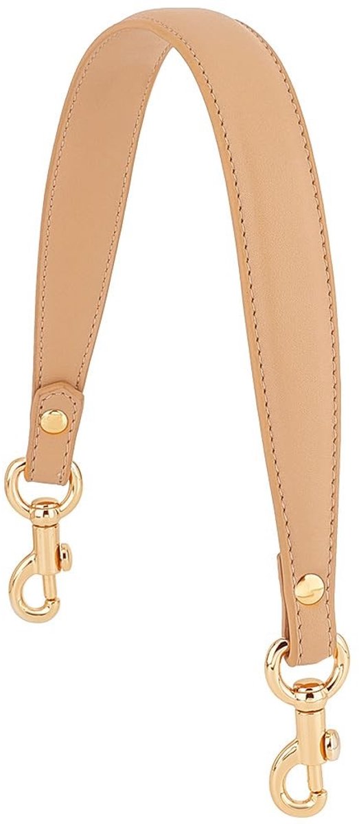 Dailygoods - Dailygoody - Leren tasriem - Handtasriem - Korte portemonnee-riem - Bruin - Tasriem voor onderarm - Geschikt voor schoudertassen - 20,3 inch