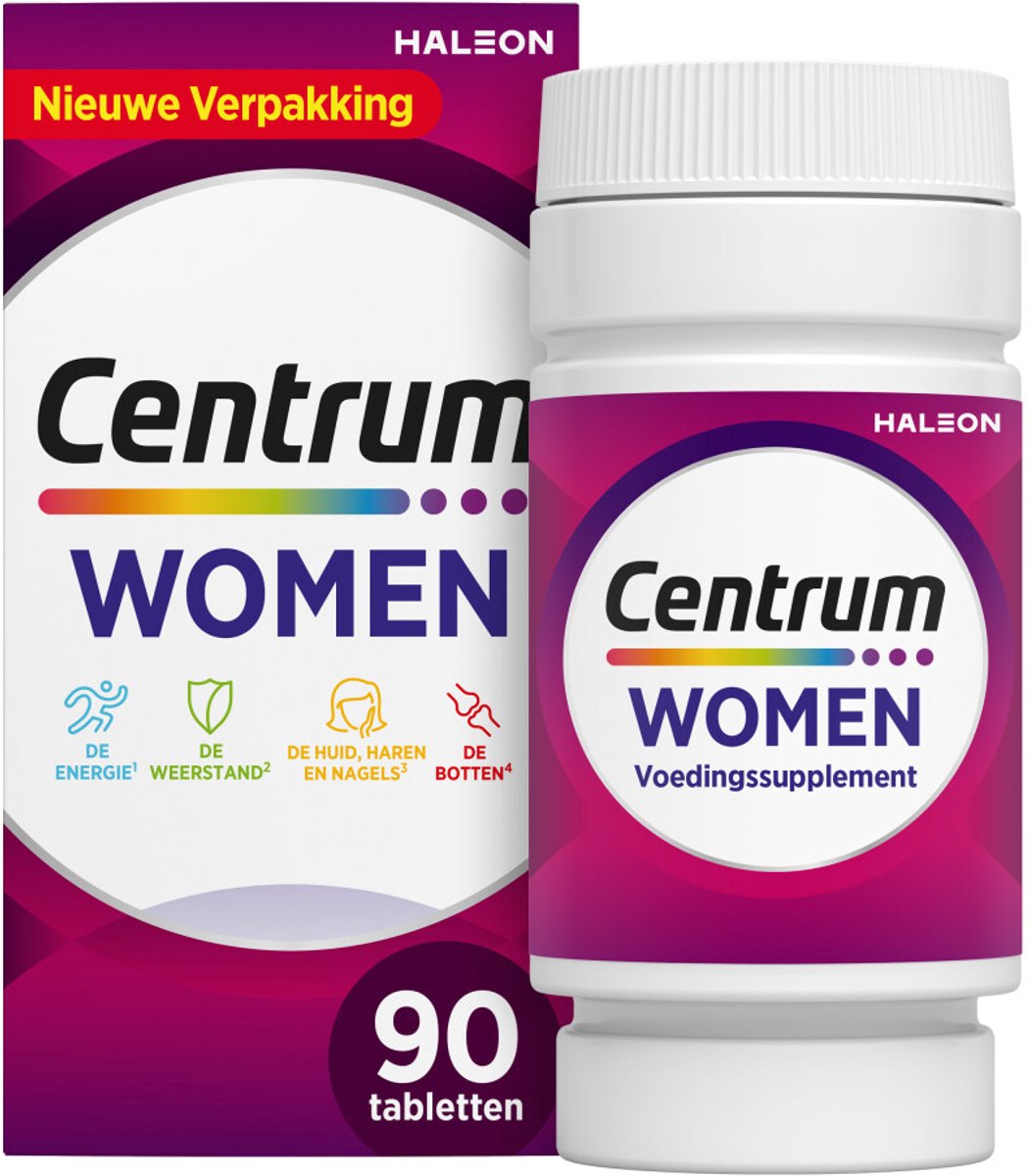 Centrum - Woman Multivitaminen - 2 x 90 tabletten - Voordeelverpakking