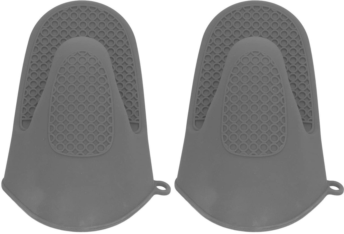 Dailygoods - Dailygoody - Ovenhandschoenen - Siliconen - Warmtebestendig - Grijs - Veilig Koken - Voorkom Brandwonden - Geschikt voor de Keuken