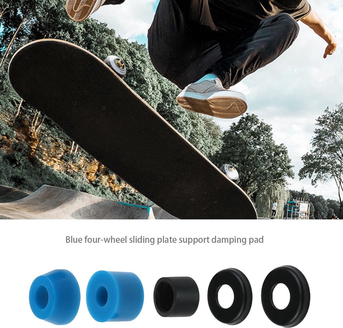 Dailygoods - Dailygoody - Skateboard Truck Bushings - Vervangingsset - 3 Sets - Skateboard Accessoires - PU en metaal - Geschikt voor 7 Inch Skateboards