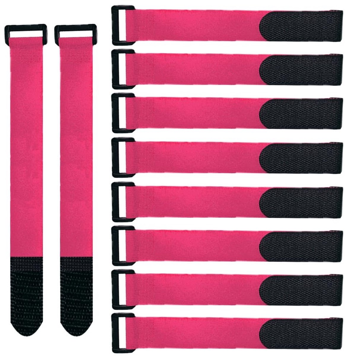 Dailygoods - Cosensi - Dailygoody - Nylon Kabelbinders - Herbruikbare Kabelstrips - Multifunctioneel - Roze - Verstelbare Kabelbinders - Ideaal voor Organisatie - 20 Stuks