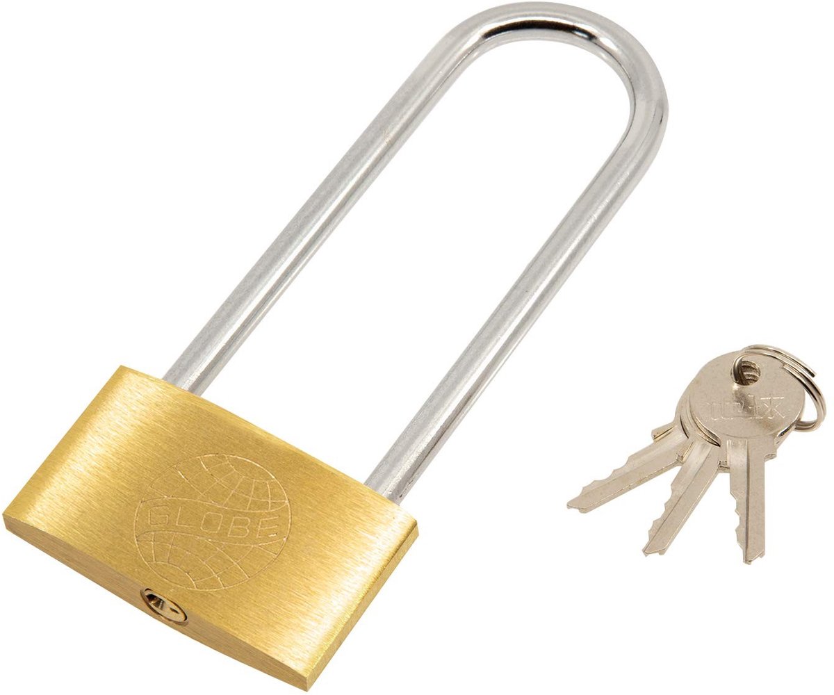 Dailygoods - Dailygoody - Padlock met lange schakel 110 mm - Veiligheidsslot voor garage en opslag