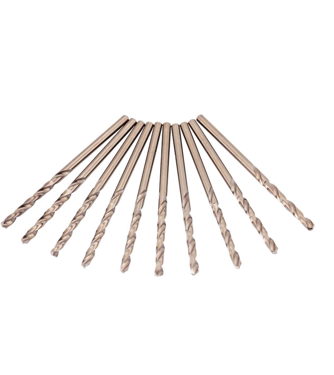 Dailygoody - HSS Boorset - Boorbits voor Gehard Staal - 10 Stuks - 1.0-5.0MM - Hoogwaardige Boorkwaliteit - Ideaal voor Metalen - Set van 10
