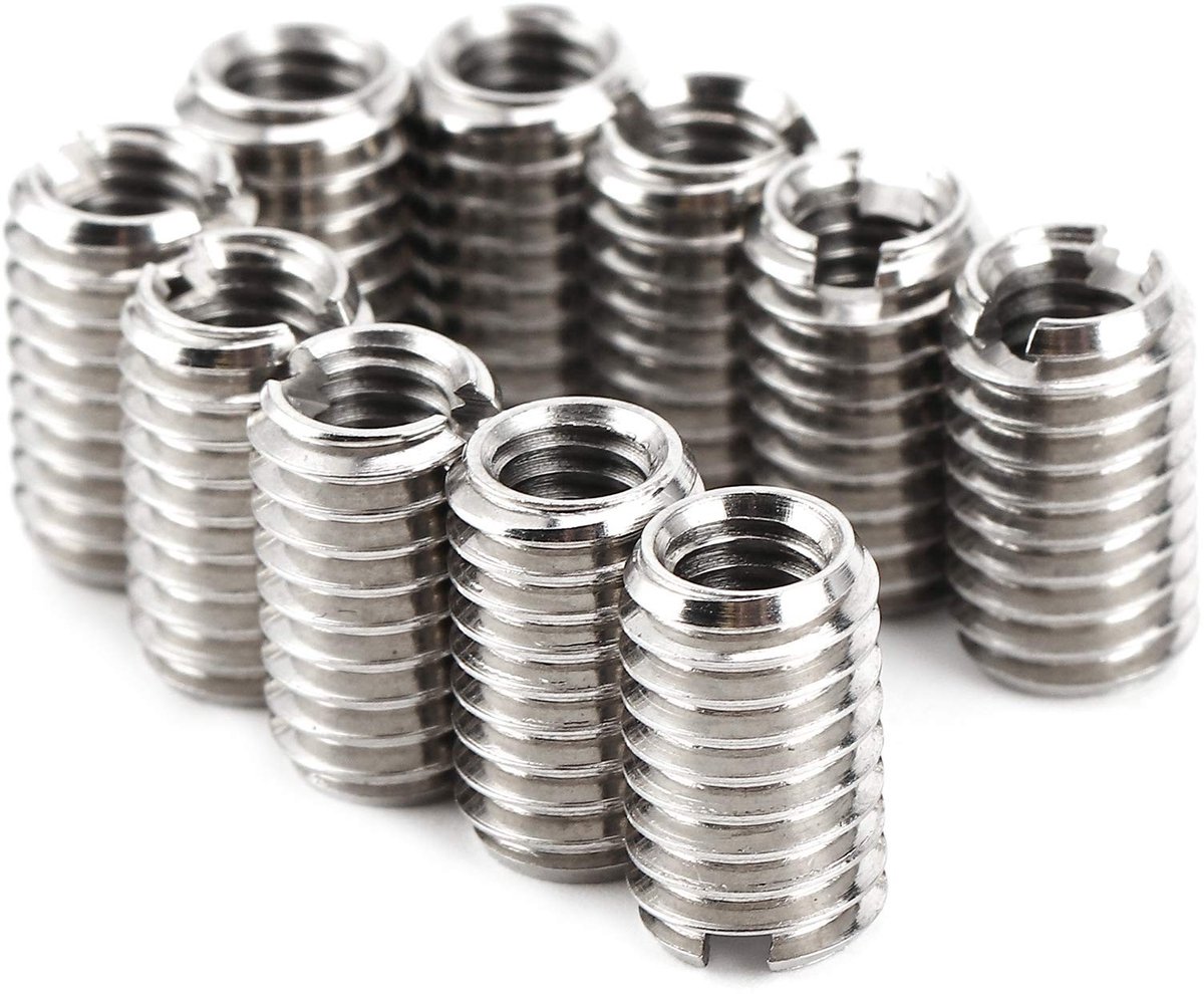 Dailygoody - Draadreparatie-inzetstuk - 10 Stuks M4 X 0,7 Mm Binnendraad - Duurzaam en sterk - Reduceermoer - Voor luchtvaart en auto-industrie .