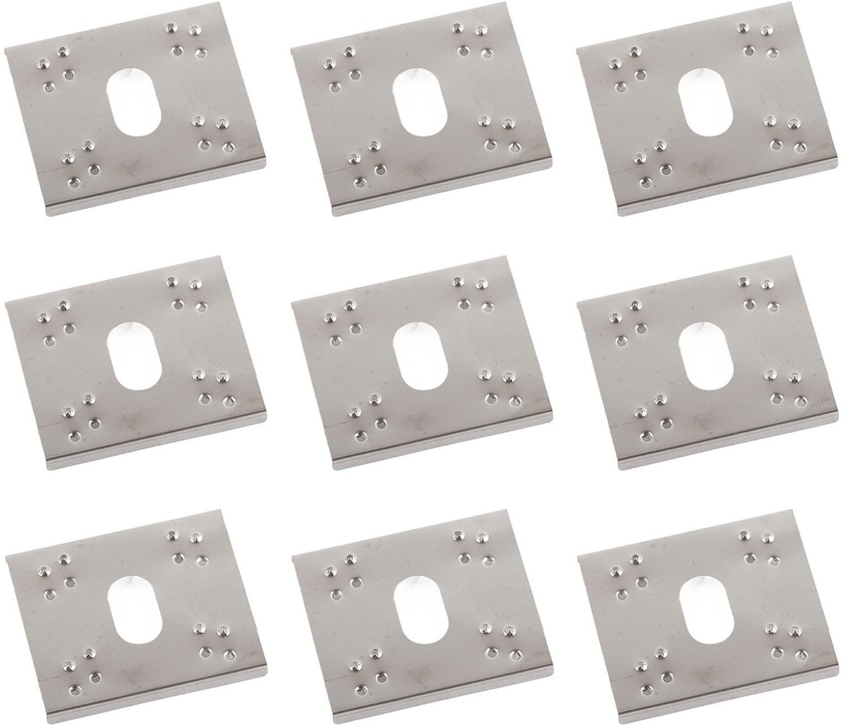 Dailygoods - Dailygoody - Aarding Geleidende Wasmachine - Bliksembeveiliging - 100 Stuks - Dubbele Doorn Pakking - Geschikt voor zonnepanelen - Kleur: Zilver