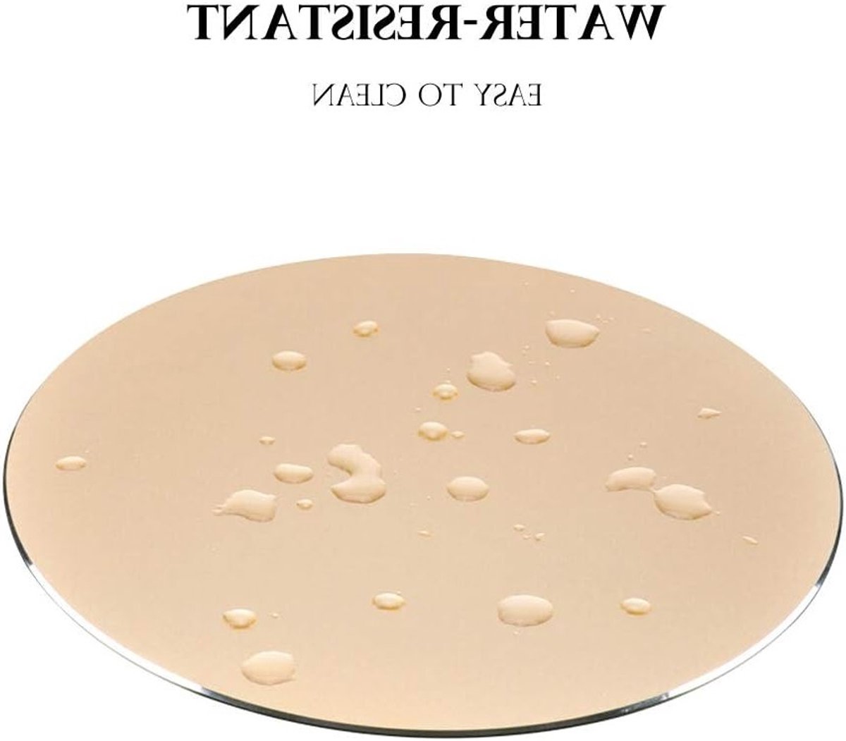 Ronde metalen muismat met antislipbasis en oplichtende rand, ideaal voor thuiswerk en laptopgebruik, 220mm, goudkleurig
