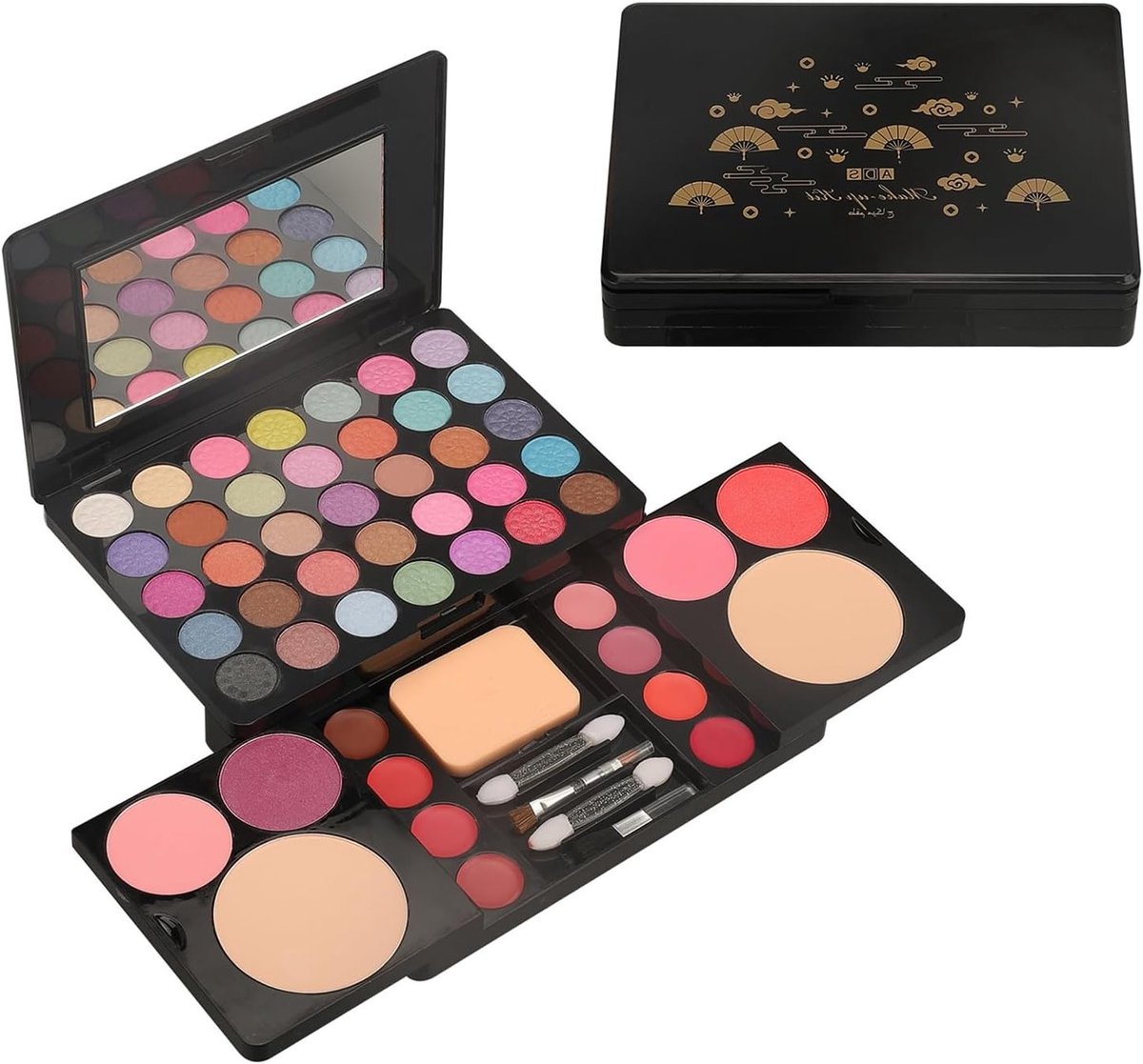 Oogschaduw Palette met 49 Kleuren voor Vrouwelijke Make-up, Inclusief Lipstick, Contour Pen en Blush Accessoires